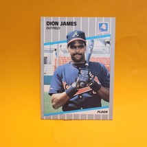 1989 Fleer - #594 Dion James Atlanta Braves Baseball Card - $1.29