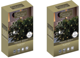 Christmas Net Light LED Mini 100-ct 6&#39; ft Warm White, Celebrations 44545... - $31.67