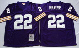 #22 Paul Krause Purple Jersey - $45.00