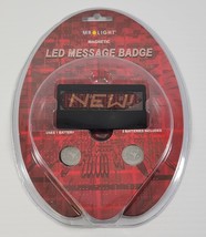 *B2) Mr. Light Magnetic LED Message Badge - Battery Operated 3&quot; x 2&quot; - £11.80 GBP