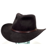 Outback Brown  100%  Wool Hat By Dorfman Pacific Adult Size XLarge - $47.54 CAD