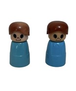 Vintage 1970s Tomy Playrail Merry Go Copter Zoo People Blue Boy 1 3/4&quot; L... - $217.05 MXN