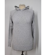 Fabletics S Heather Gray Long Sleeve Kinsley Seamless Hoodie Top - $28.49