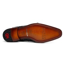 Marco Di Milano Genuine Pirarucu Exotic Lace-Up Oxford Shoes Olivieri Black image 5