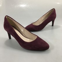 Cole Haan Grand OS 5.5 B Violet Purple Suede 2.5&quot; Heels Pumps Shoes - £28.24 GBP