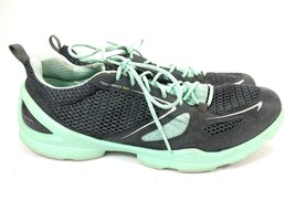 Womens 10-10.5 41 ECCO Performance Run Biom Comfort Shoes Sneakers Black Green - £25.57 GBP
