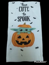 Mandalorian Baby Yoda Halloween Kitchen hand Towels 2pc NEW Tooo Cute to Spook - £12.28 GBP