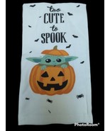 Mandalorian Baby Yoda Halloween Kitchen hand Towels 2pc NEW Tooo Cute to... - $15.58