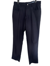 Footjoy FJ Mens Navy Blue Flat Front Five Pocket Style Chino Pants Size ... - £33.27 GBP