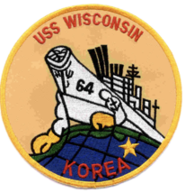 5&quot; Navy Uss BB-64 Wisconsin Embroidered Patch - £22.41 GBP