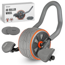 Fitness Ab Roller Wheel with Elbow Support &amp; 2 Knee Pads - Abdominal Tra... - $427.54 CAD