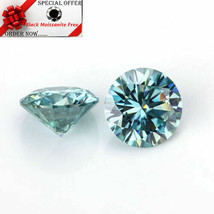 Blue Round Cut Loose Moissanite Exceellent Cut Best For Jewelry 5.00 To 12.00 MM - £15.78 GBP+