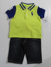 Polo Ralph Lauren Baby Boys 2 Pc. Shirt and Pants Outfit Big Pony Shirt ... - $39.99