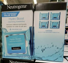 Neutrogena Makeup Remover &amp; Hydro Boost Ultra-Soft Cleansing Towelettes - £20.82 GBP