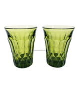Noritake  Vintage Perspective Green Glass Tumblers 5 in Tall Set of 2 - $22.99