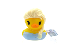 Disney Frozen Duckz Elsa Rubber Duck Mini Cake Topper Bath Toy Pool Tub Toy NWT - £4.73 GBP