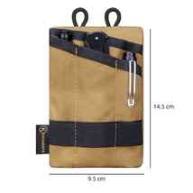 EDC Storage Bag Portable Outdoor Keys Card Wallet Hanging Triangle Waist... - £12.90 GBP