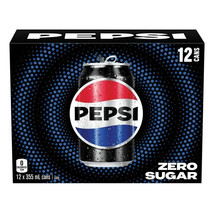 24 Cans of Pepsi Zero Sugar Cola Soft Drink 12 fl oz/ 355ml  Each - £39.05 GBP