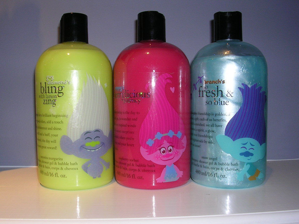 3 Philosophy TROLLS Shampoo Shower Gel Bubble Bath Poppy Branch Guy Diamond NWOB - $88.11
