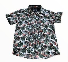 Silver Stone Collection NWT XXL Men&#39;s Button Down Blue Floral Shirt $129 - £45.59 GBP