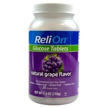 Relion Glucose Tablets, Natural Grape Flavor, 50 Count - £4.93 GBP