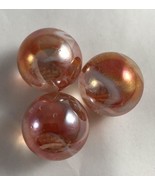 NEW Lot of 3 Marbles 22mm Mango Twist 118210 House of Marbles Orange White - £5.53 GBP