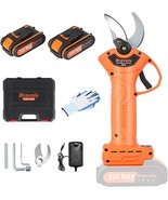 Electric Pruning Shears, Bravolu 21V Professional Power Secateurs Battery - $75.40 CAD