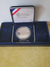 1995-P Special Olympics World Games Silver Dollar Eunice Kennedy COA 90% - £71.12 GBP