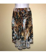 Eci New York Elastic Waist Skirt Multi Color SZ L NEW - $45.00