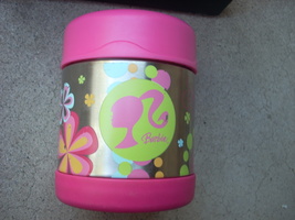 barbie metal thermos flower power never used 10 ounce - $35.00