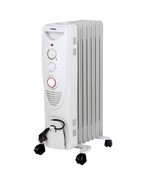 Optimus Portable 7 Fins Oil Filled Radiator Heater with Timer - $164.49