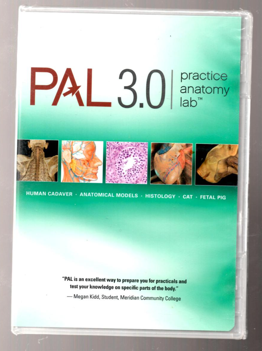 PAL 3.0 practice anatomy lab dvd, new - $12.00