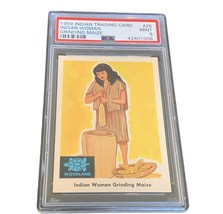 1959 Indian Trading Card PSA 9 Woodland Plains Native #26 Woman Grinding Maize  - £138.48 GBP