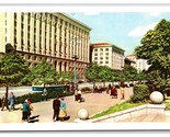 Kreshchatik Street View Kiev Ukranian Republic UNP Continental Postcard O21 - $5.97