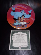 1993 Disney Aladdin &quot;A Magic Carpet Ride&quot; Collector Plate With Certificate - £27.57 GBP