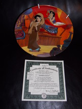 1994 Disney Aladdin &quot;Aladdin In Love&quot; Collector Plate With Certificate - $34.99