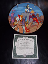 1994 Disney Aladdin &quot;Make Way For Prince Ali&quot; Collector Plate With Certi... - $31.99