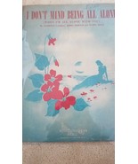 Vintage Sheet Music - I Don&#39;t Mind Being All Alone - When I&#39;m All Alone ... - €15,99 EUR