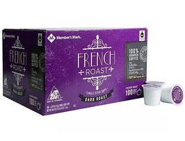 Member&#39;s Mark French Roast Coffee, Single-Serve Cups (100 ct.) 38.8 oz free ship - £30.56 GBP