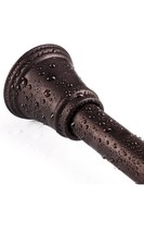 Spring Tension Curtain Rod 27-43 inch Trumpet End Bronze Color - £9.33 GBP