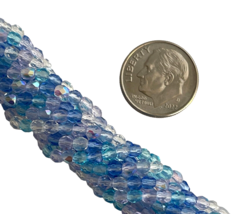 600 pcs Bulk Czech Glass Beads Caribbean Blue Mix Assortment Fire Polished 3mm - £11.21 GBP