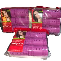 MAGIC COLLECTION MAGNETIC JUMBO ROLLERS 1 1/2&quot; 3/ 6 PACK Pink - Total 18... - $21.66