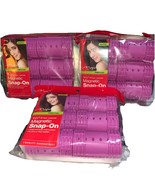MAGIC COLLECTION MAGNETIC JUMBO ROLLERS 1 1/2&quot; 3/ 6 PACK Pink - Total 18... - $400.91 MXN