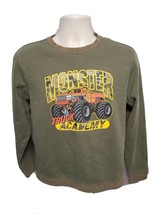 Monster Truck Academy Boys Green XL 14/16 Sweatshirt - £23.73 GBP