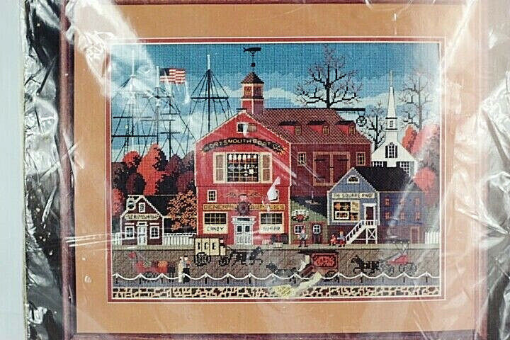 Primary image for Dimensions Needlepoint Kit Charles Wysocki Harbor Town Pure Wool Horse Nautical