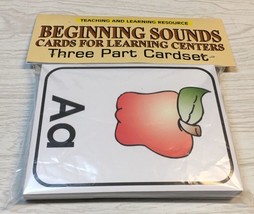 Montessori - Beginning Sound - Cards for Learning Center - Three Part Card set  - £9.10 GBP
