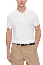Tommy Hilfiger Jeans Men Polo White Designer Shirt Logo 2025 Collection - $1,494.22 MXN