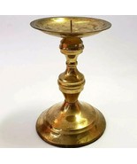 Solid Brass Taper Pillar Candle Holder  5&quot; - $17.00