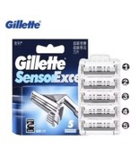 20 Gillette Sensor Excel Shaver Razor Blade Refill Cartridges Genuine 4 ... - $83.41