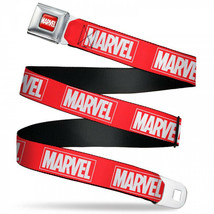Marvel Brand Logo Seatbelt Belt Red - £24.76 GBP
